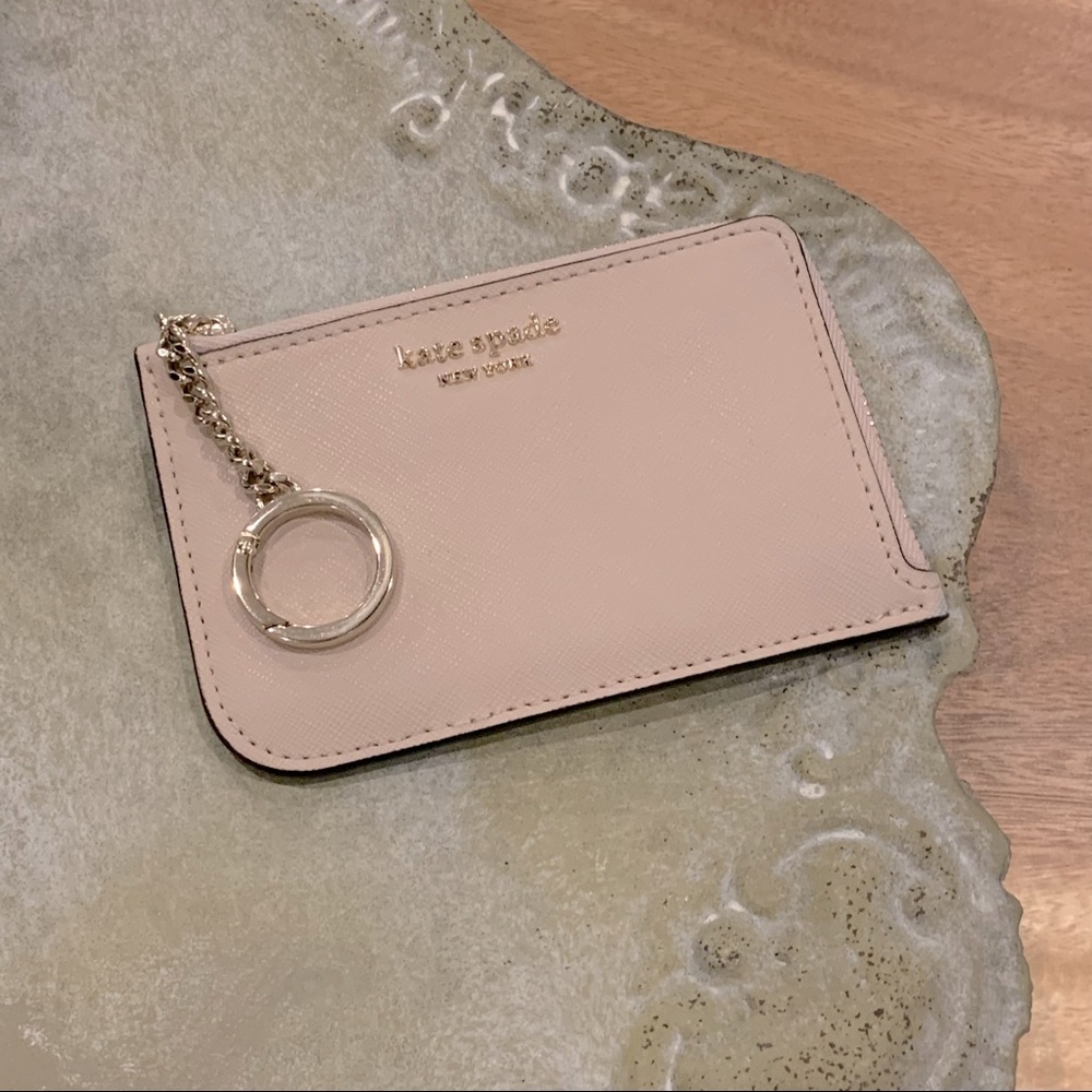 KATE SPADE L-zip card holder